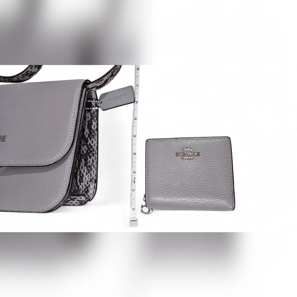 Coach Brynn 2021 NWOTs Gray Crossbody Bag and Wallet Set - Picture 5 of 14